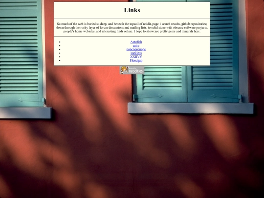 links screenshot