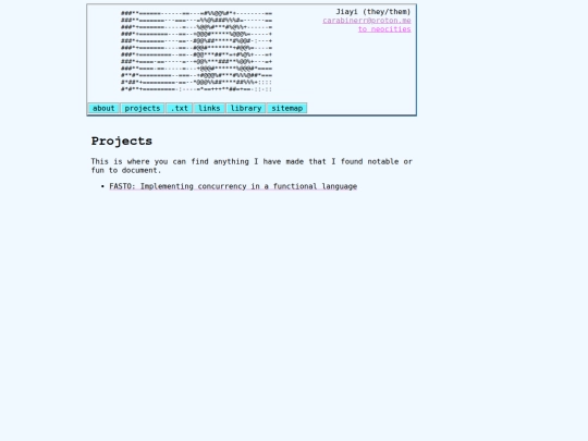 projects screenshot