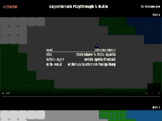 legerdemain/guide screenshot