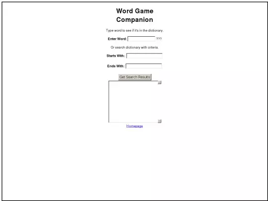 word game companion/wgc screenshot