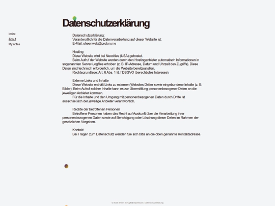 my-notes/datenschutzerklaerung screenshot