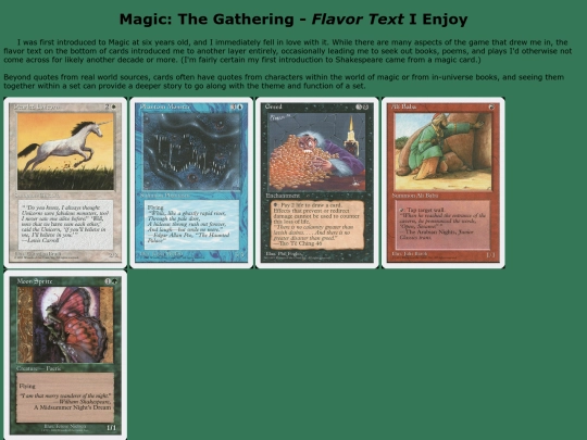 flavortext screenshot