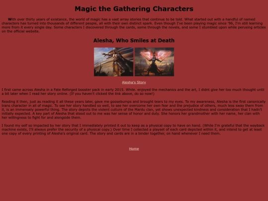 mtgcharacters screenshot