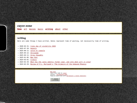 writing screenshot