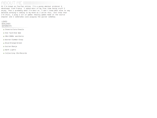 aboutme screenshot