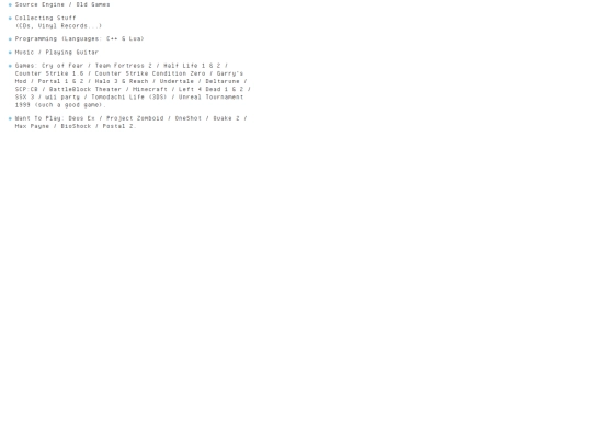 aboutme/interests screenshot