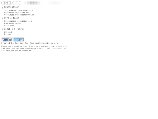 credits screenshot