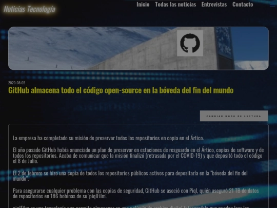 blogposts/noticias/tecnologia/desarrollo/github-almacena-todo-el-codigo-open-source-en-la-boveda-del-fin-del-mundo screenshot