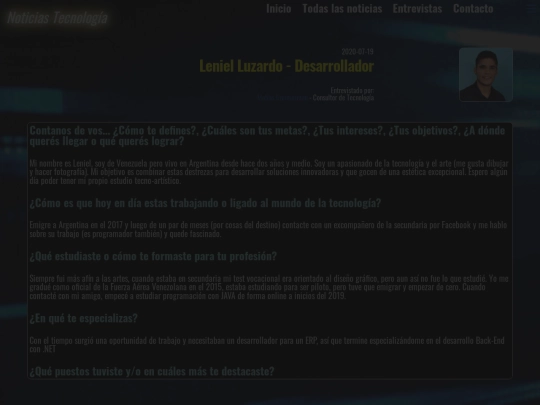 entrevistas/leniel-luzardo screenshot