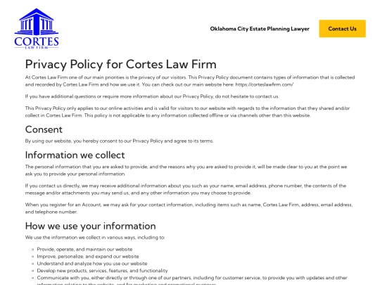 privacy-policy screenshot