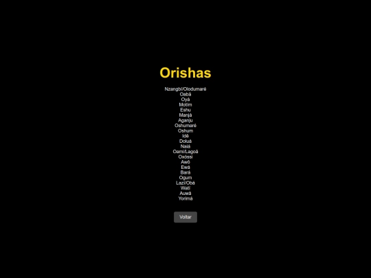 orishas screenshot