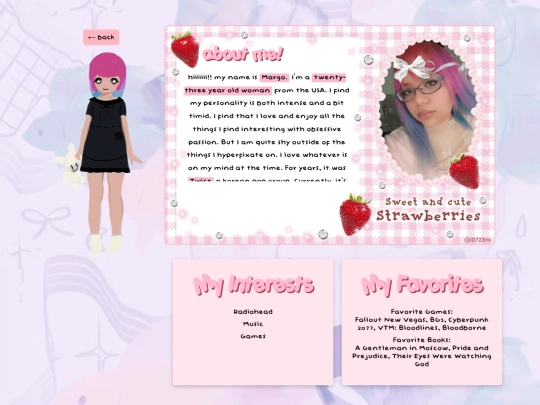 aboutme screenshot