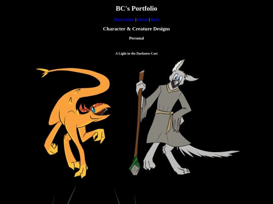 portfolio/characterdesigns screenshot