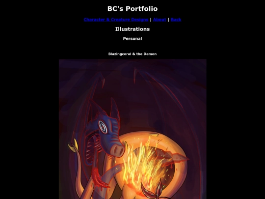 portfolio/illustrations screenshot