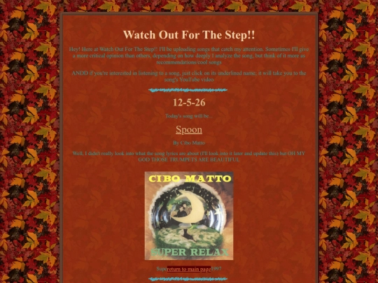 WatchOutForTheStep screenshot