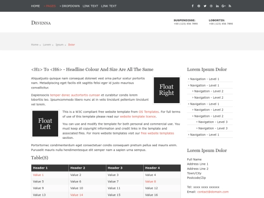 pages/sidebar-right screenshot
