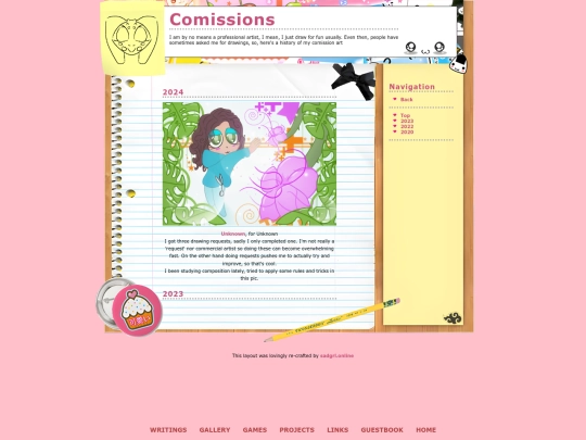 Gallery/Comissions screenshot