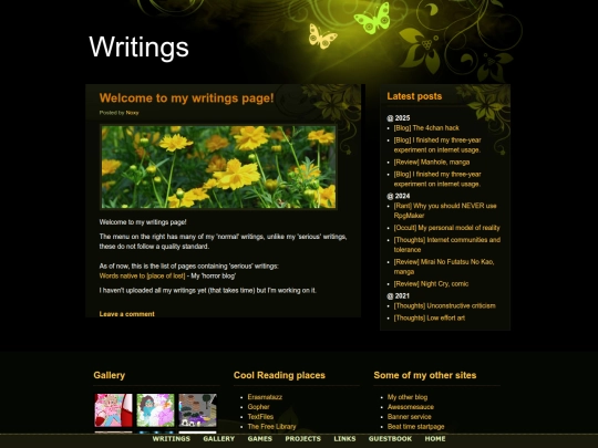 Writings/Writings screenshot