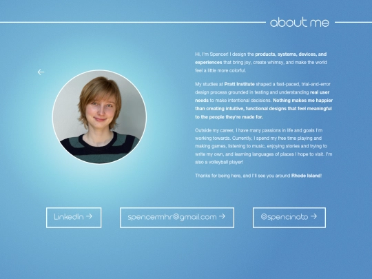 about-me screenshot