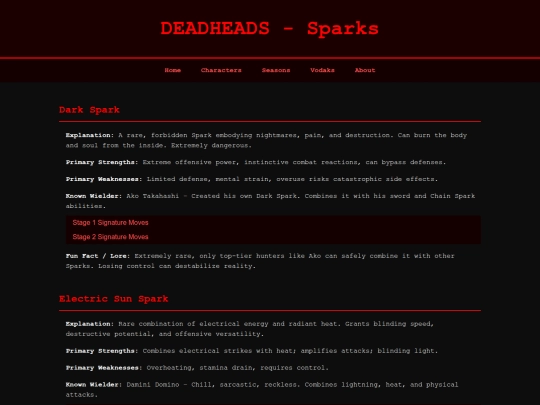 sparks screenshot