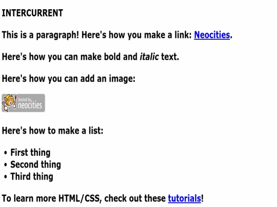 index screenshot