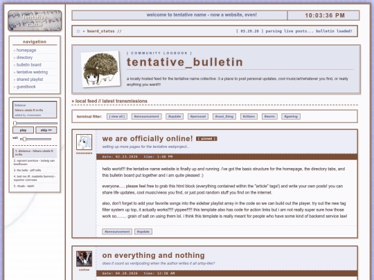 bulletin screenshot
