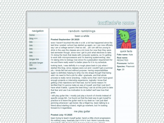 blog screenshot