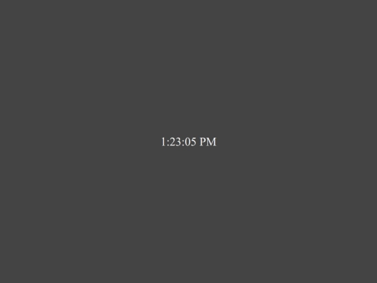 clock screenshot
