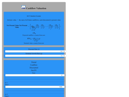 finance/cashflow screenshot