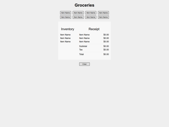grocery screenshot