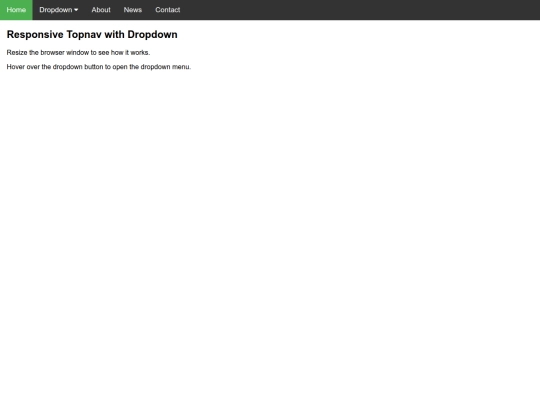 navbar/dropdown screenshot