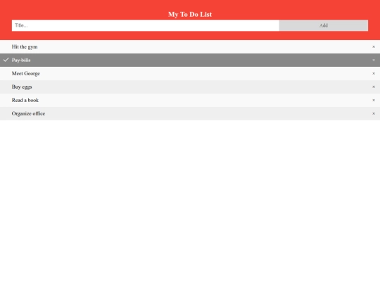 todo screenshot