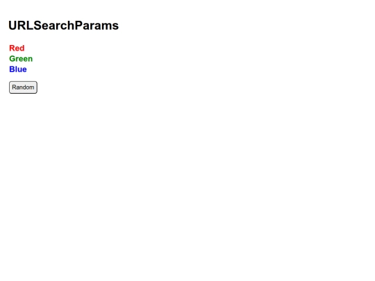 urlparams screenshot