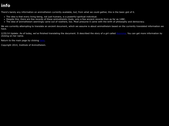 info screenshot