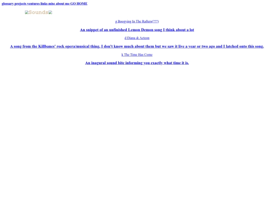 Arc/ventures/audio screenshot