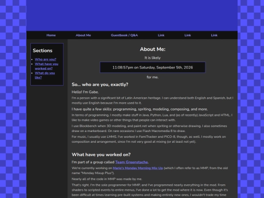 aboutMe screenshot