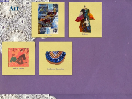 art/art-homepage screenshot