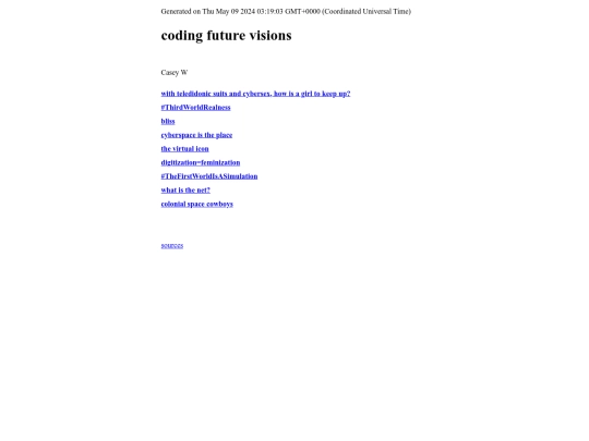 cyberfeminism/main screenshot