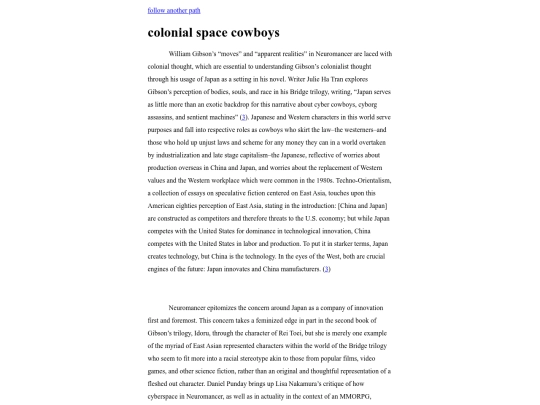 cyberfeminism/spacecowboys screenshot