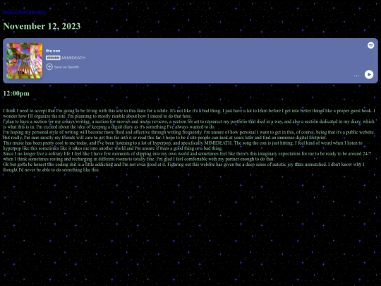 diary/entry1 screenshot