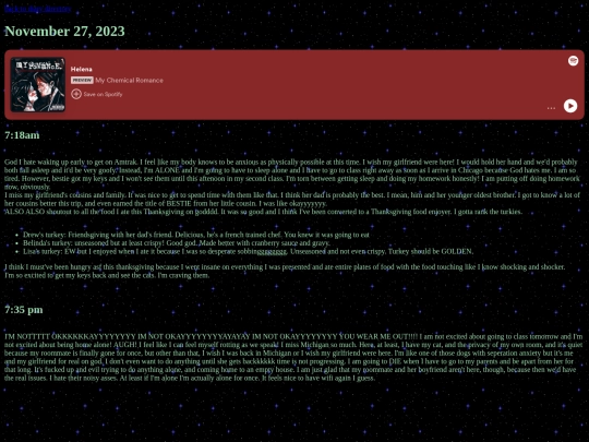 diary/entry11 screenshot