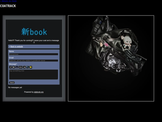 pages/coatrack screenshot