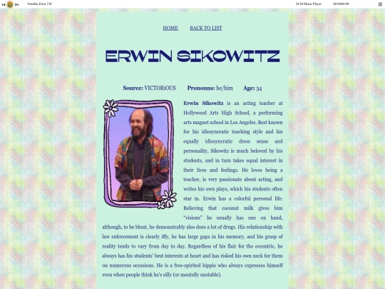 sikowitz screenshot