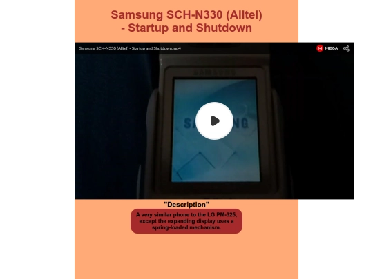 video/page/samsung_sch_n330_startup_shutdown screenshot