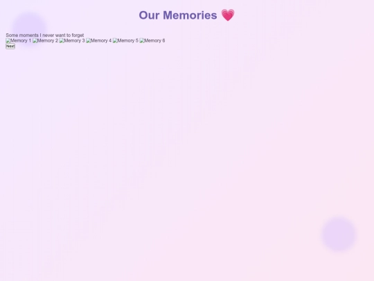 memories screenshot