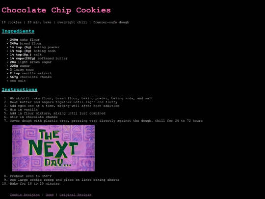 Cookies/chocolatechip screenshot