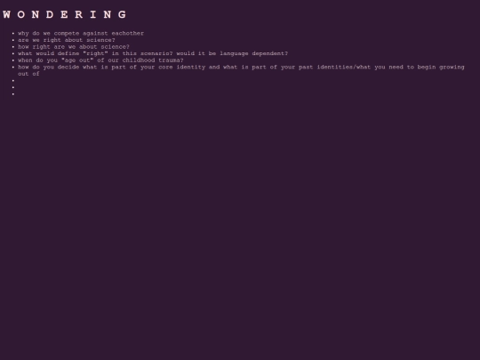 wondering screenshot