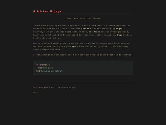 newsite screenshot
