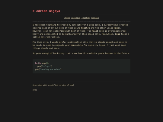posts/newsite screenshot