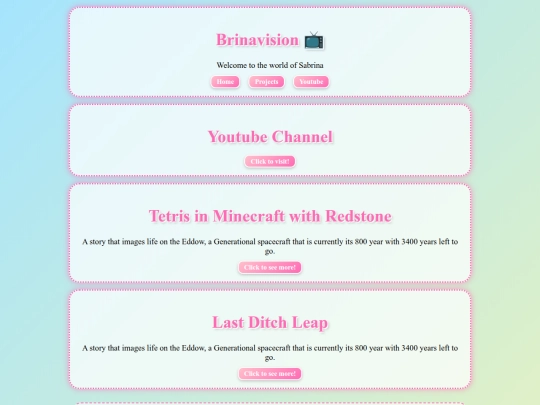 Projects screenshot